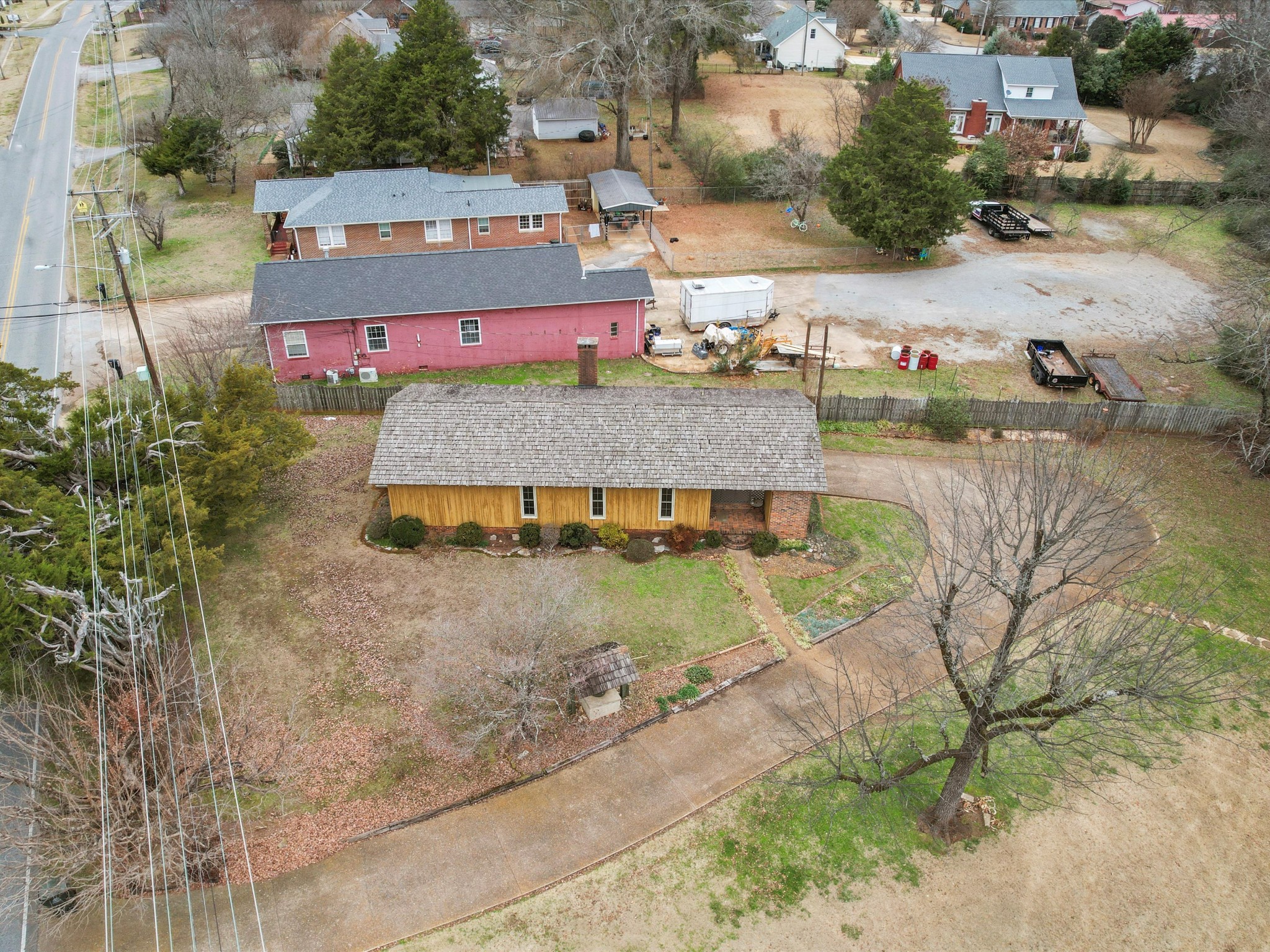 715 South Clinton Street Athens, AL 35611 - Photo 56 of 63 an aerial view of a house with outdoor space