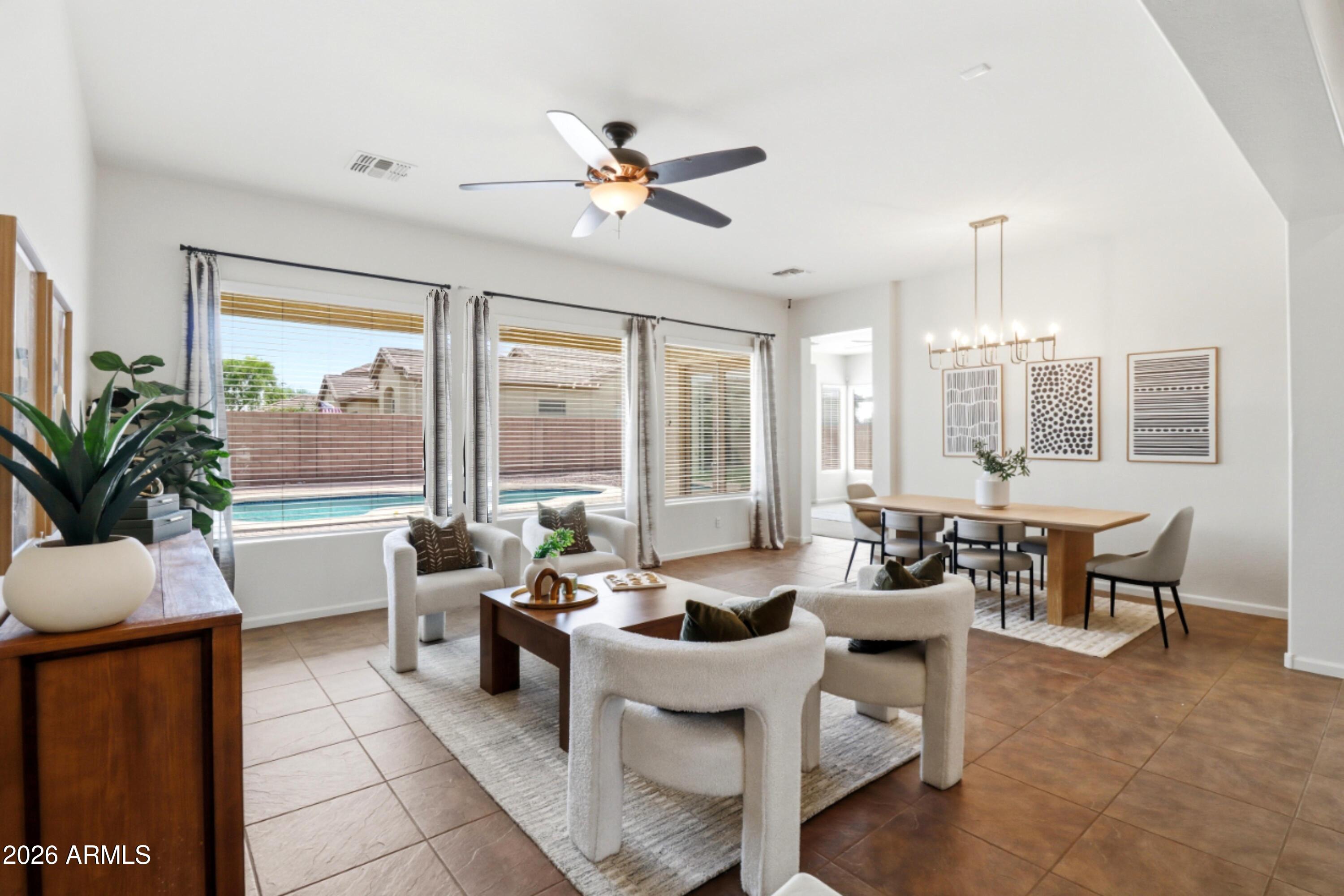 6758 Rachael Way Gilbert, AZ 85298 - Photo 7 of 32 Formal living and dining