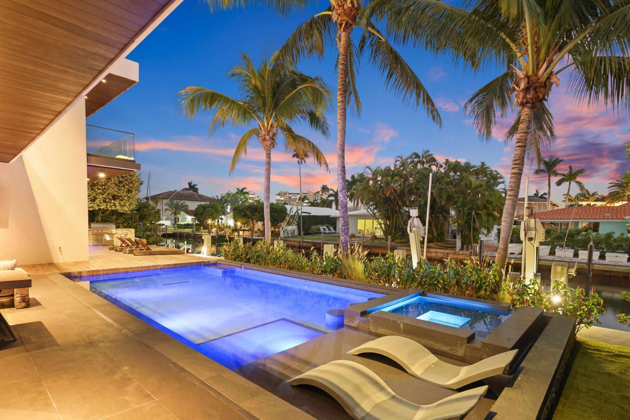 830 Northeast 71st Street Boca Raton, FL 33487 - Photo 46 of 76 Twilight Photography