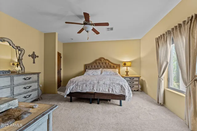 a view of a street with a building in the background