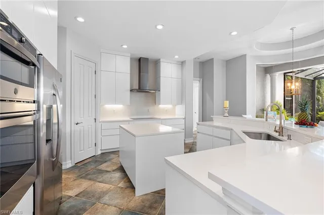 a bedroom with a bed and a lamp with window