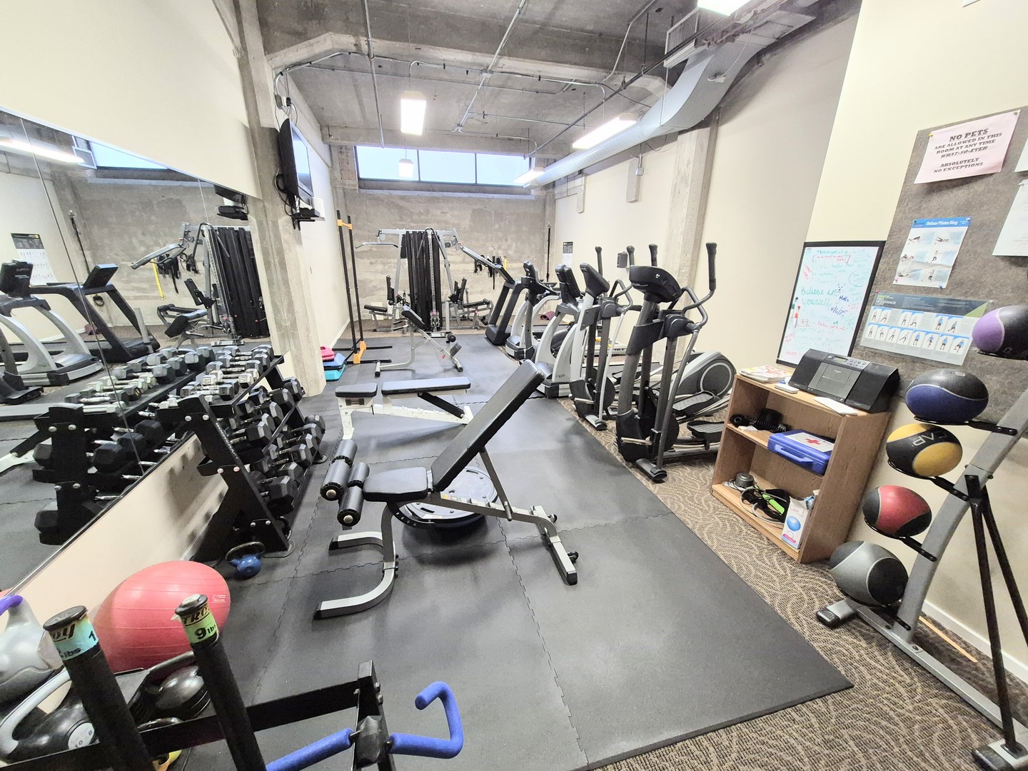 210 South Desplaines Street, Unit 707 Chicago, IL 60661 - Photo 21 of 21 a view of a room with gym equipment