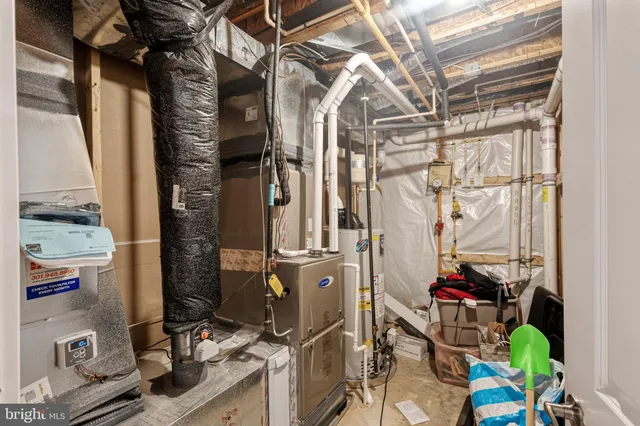 a view of storage and utility room