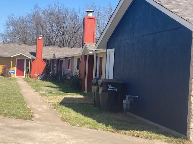 a backyard of a house