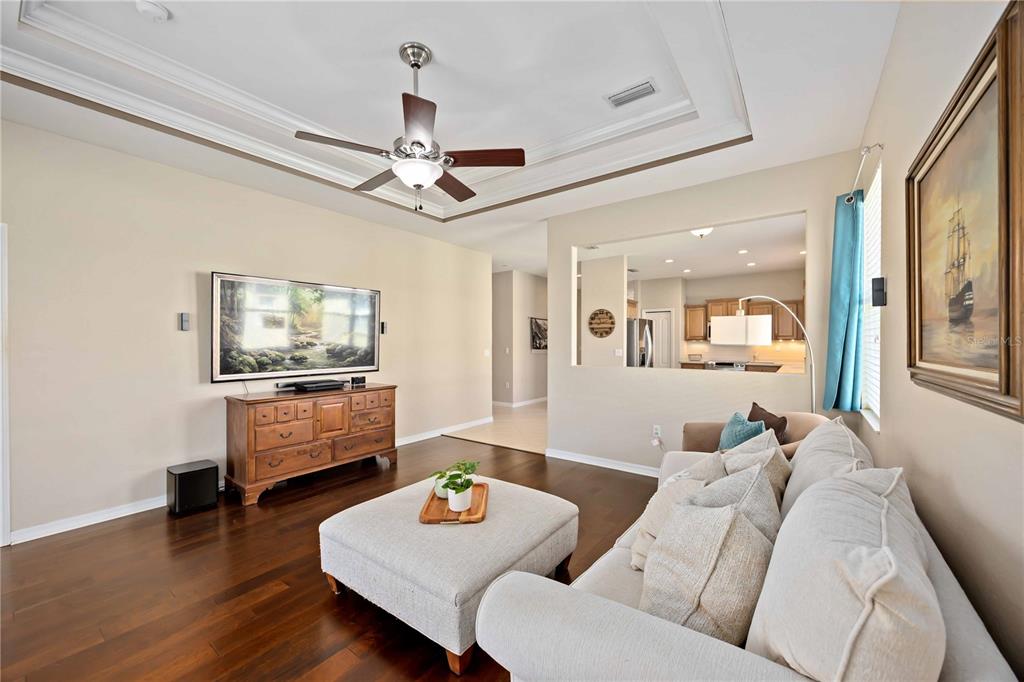 8769 Monterey Bay Loop Bradenton, FL 34212 - Photo 20 of 64 a living room with furniture and a flat screen tv