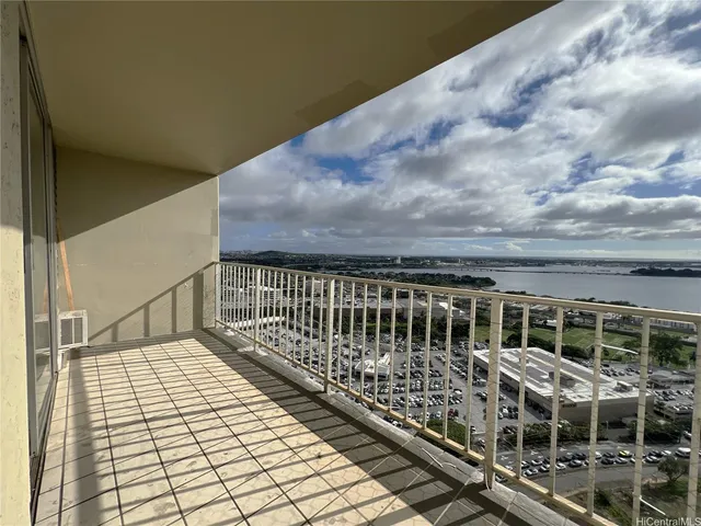 a view of a balcony