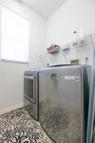 a close view of utility room