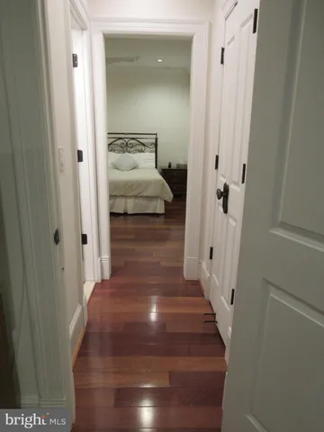 a view of a hallway with a elevator