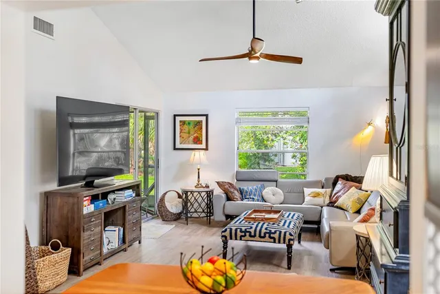 a room with a dresser and a window