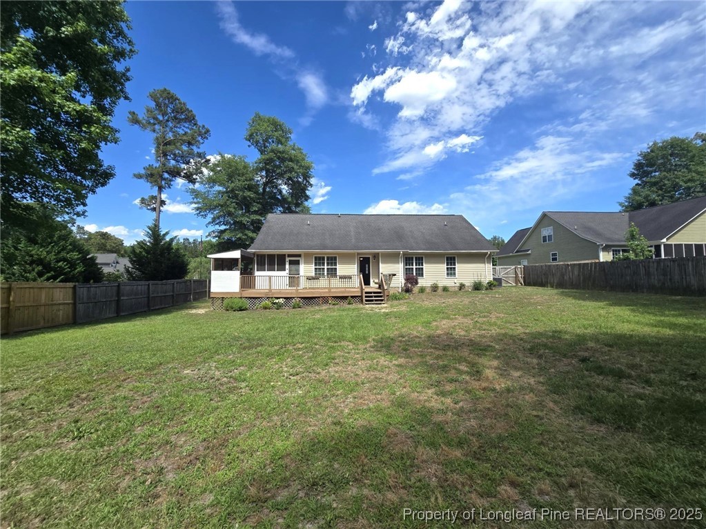 175 Briar Haven Court Raeford, NC 28376 - Photo 35 of 44 a front view of a house with garden