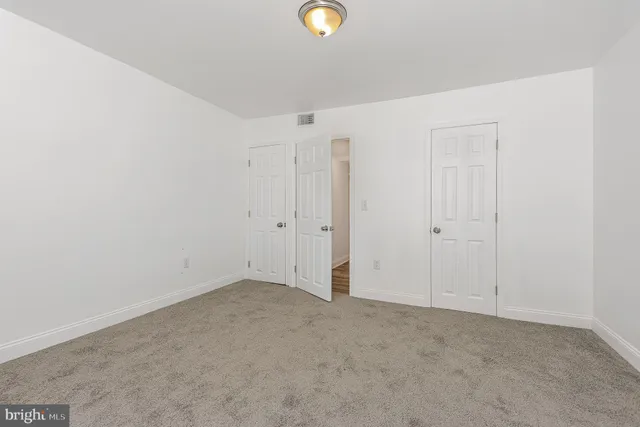 a view of an empty room