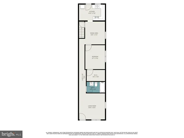 a picture of a bench in a white building