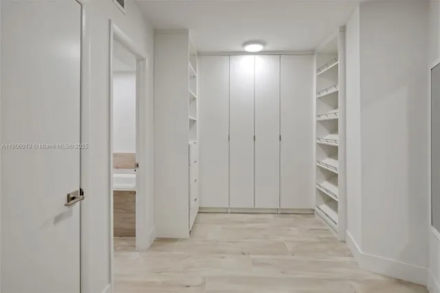 a view of an empty room