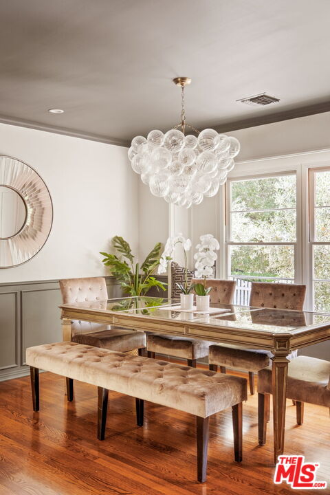1265 Inverness Drive Pasadena, CA 91103 - Photo 17 of 56 a view of a dining room with furniture window and wooden floor
