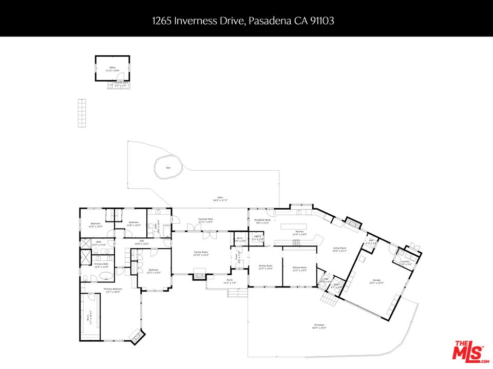 1265 Inverness Drive Pasadena, CA 91103 - Photo 55 of 56 a picture of floor plan