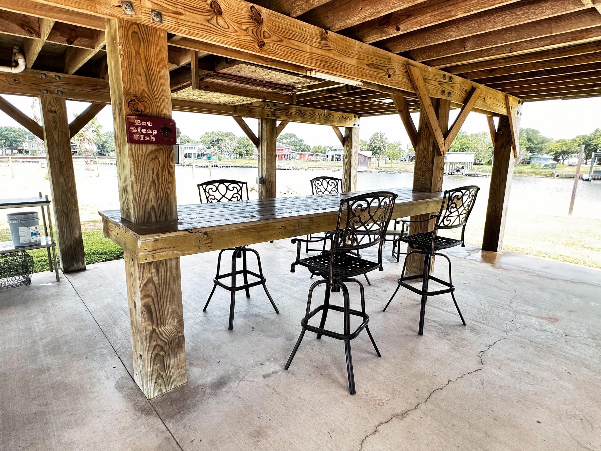 1867 County Road 291 Sargent, TX 77414 - Photo 24 of 31 a view of an outdoor space with furniture