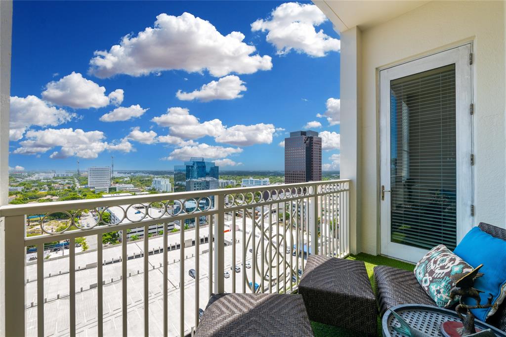 511 Southeast 5th Avenue, Unit 1906 Fort Lauderdale, FL 33301 - Photo 20 of 64 a view of a balcony with furniture