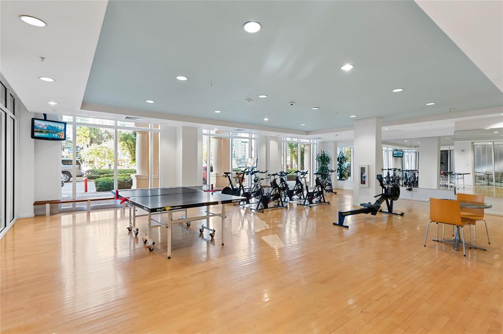 511 Southeast 5th Avenue, Unit 1906 Fort Lauderdale, FL 33301 - Photo 41 of 64 a living room with lots of furniture and a wooden floor