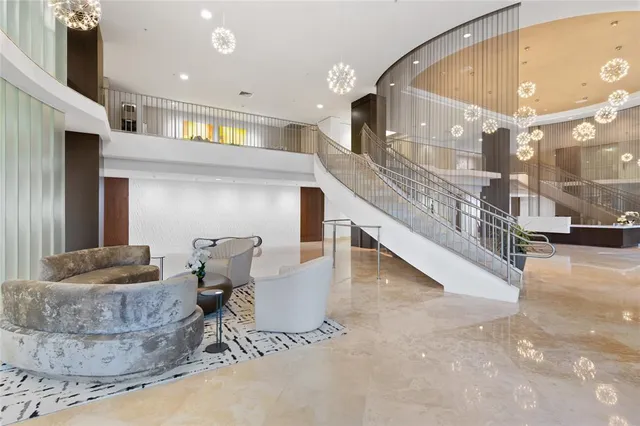 a view of a city with tall buildings