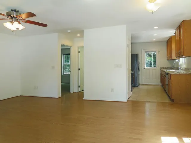 a view of a kitchen with a sink