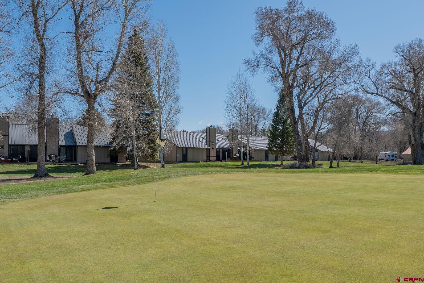 169 Camino Del Rio, Unit 8 Gunnison, CO 81230 - Photo 35 of 35 a backyard of apartments with large trees
