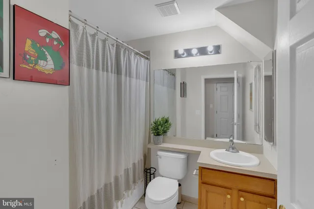 a bathroom with a sink and a mirror with toilet