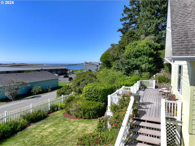 a view of city from balcony