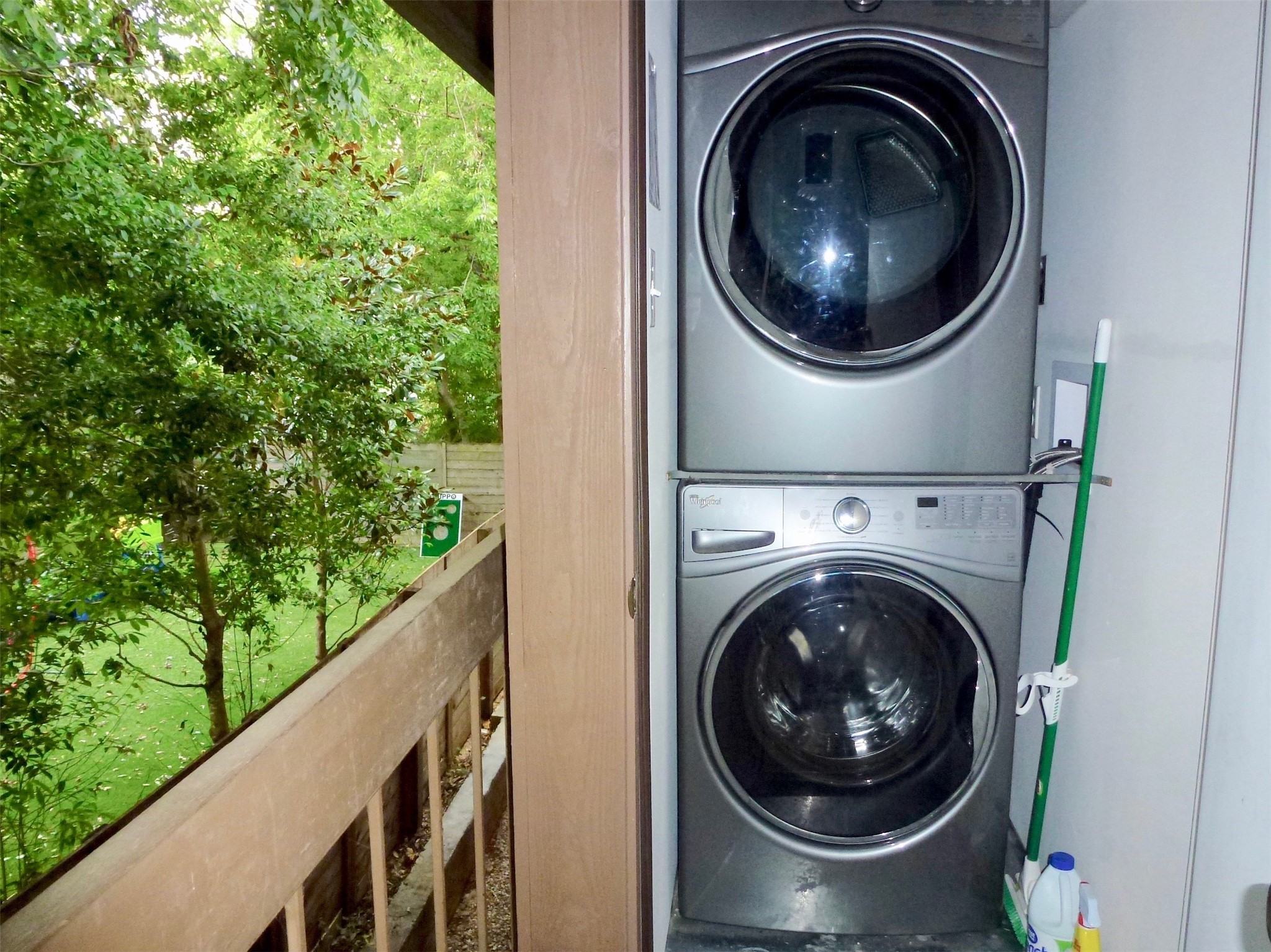 601 Hearn Street, Unit 207 Austin, TX 78703 - Photo 16 of 40 a close up view of a washer and dryer