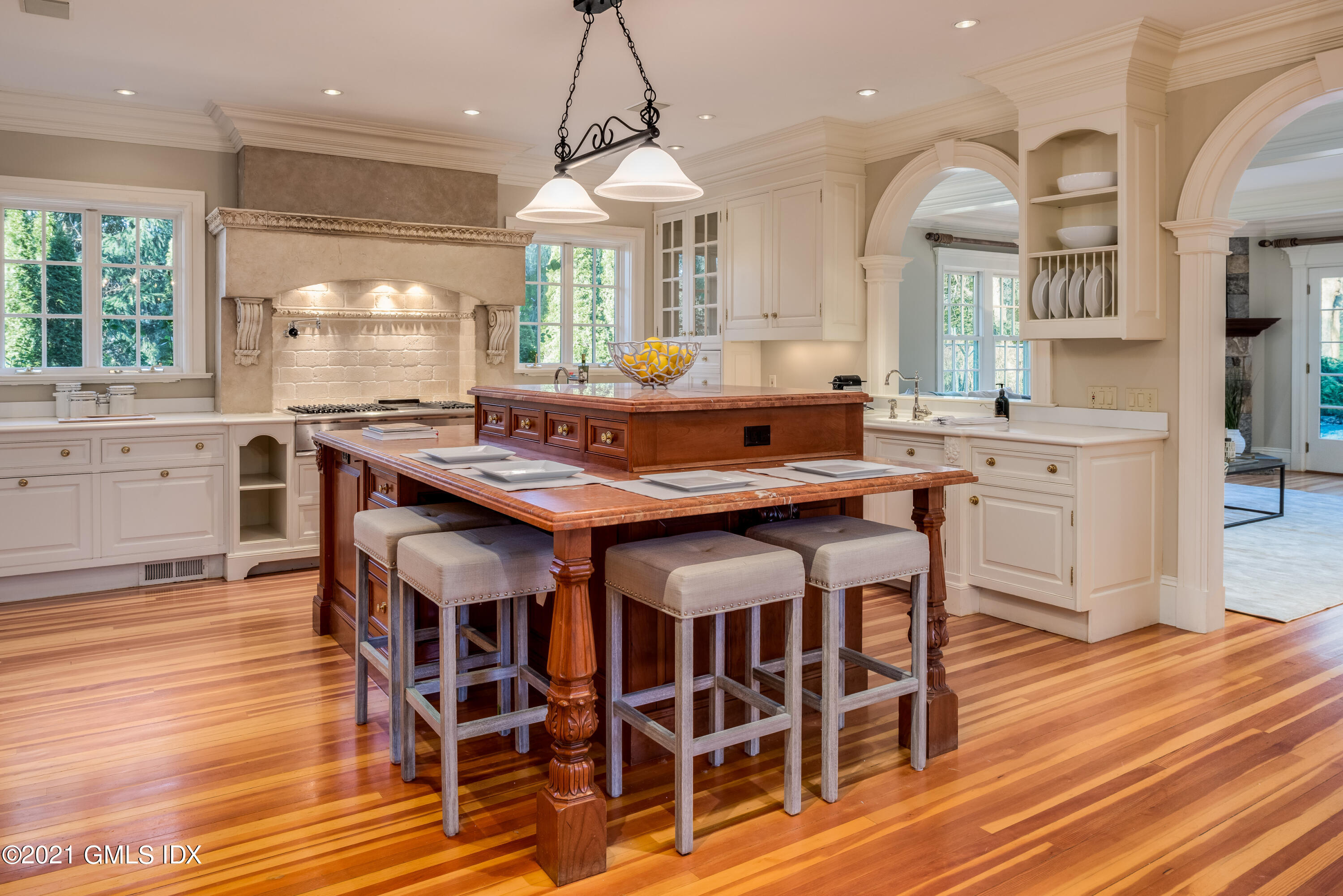 8 Hillside Drive Greenwich, CT 06831 - Photo 11 of 30 a view of a dining room with furniture window and wooden floor
