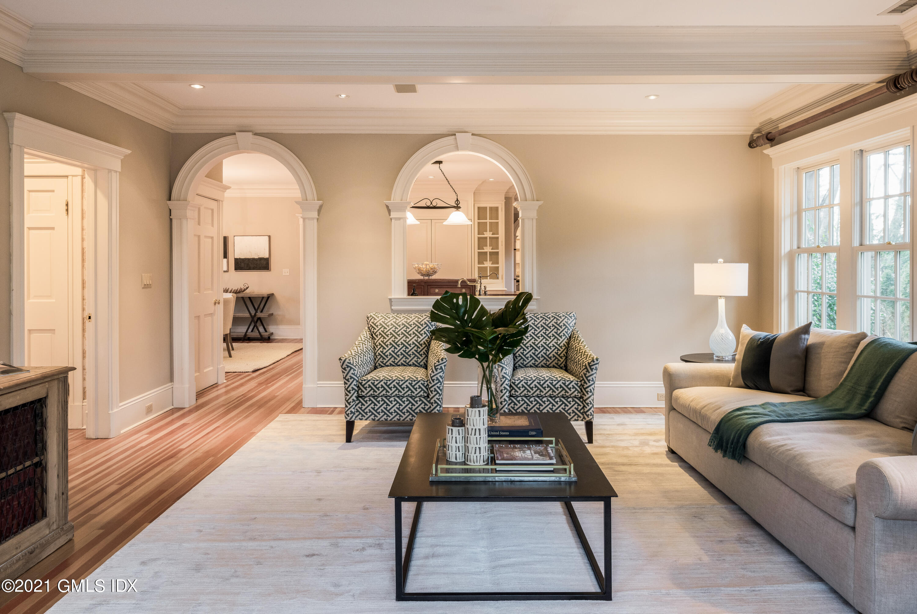 8 Hillside Drive Greenwich, CT 06831 - Photo 13 of 30 a living room with furniture and a large window