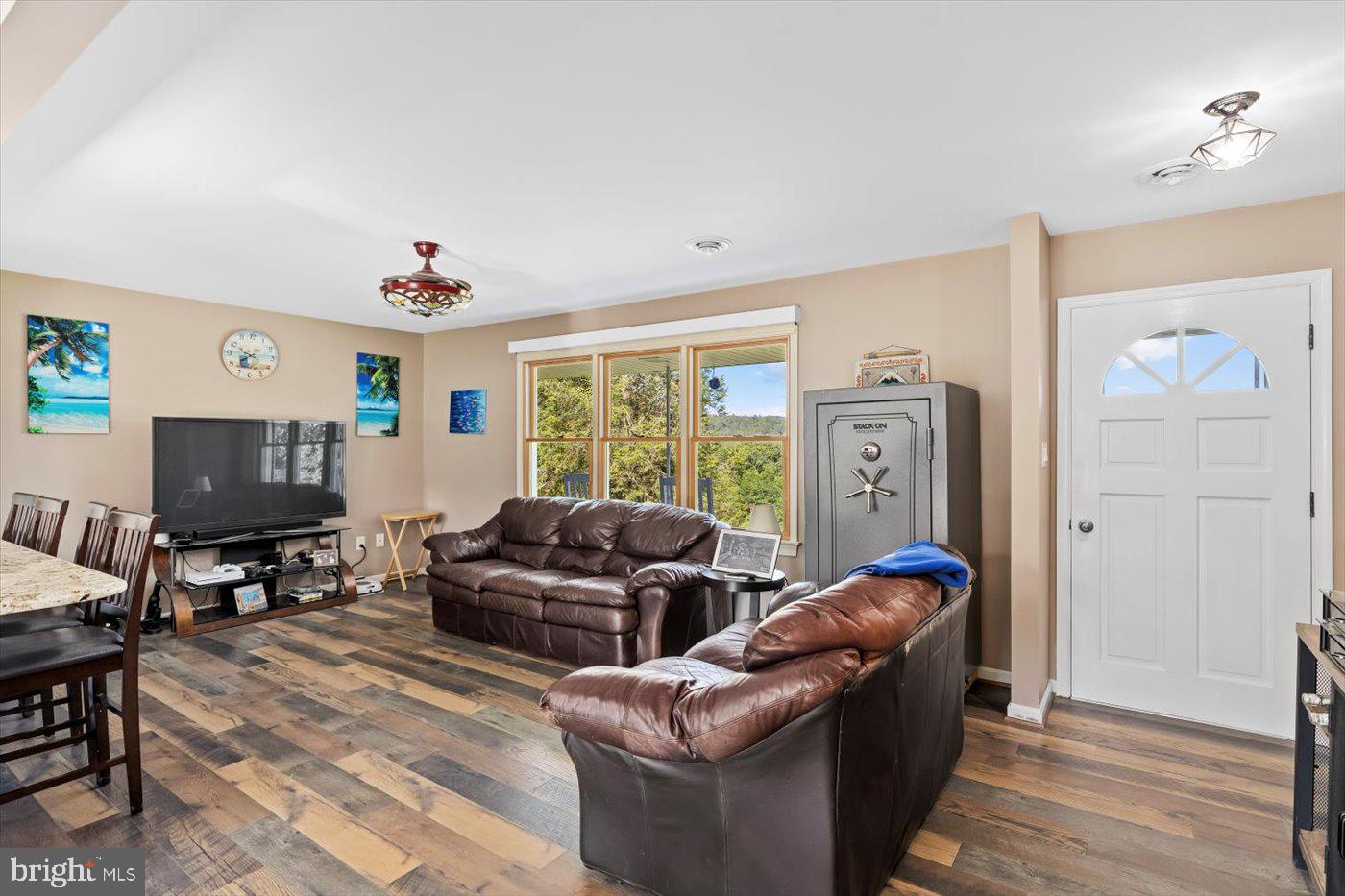436 Castleton View Road Castleton, VA 22716 - Photo 7 of 66 a living room with furniture a window and a flat screen tv