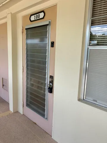 a view of front door