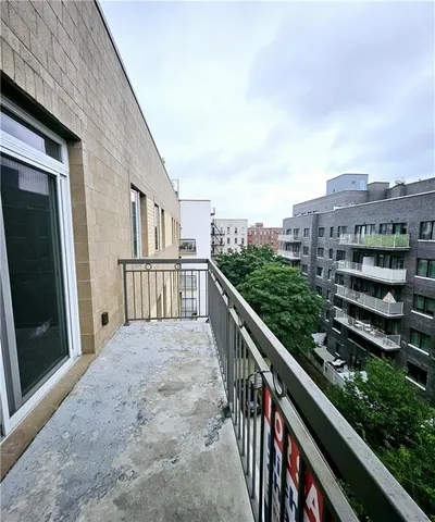 a view of balcony with city view