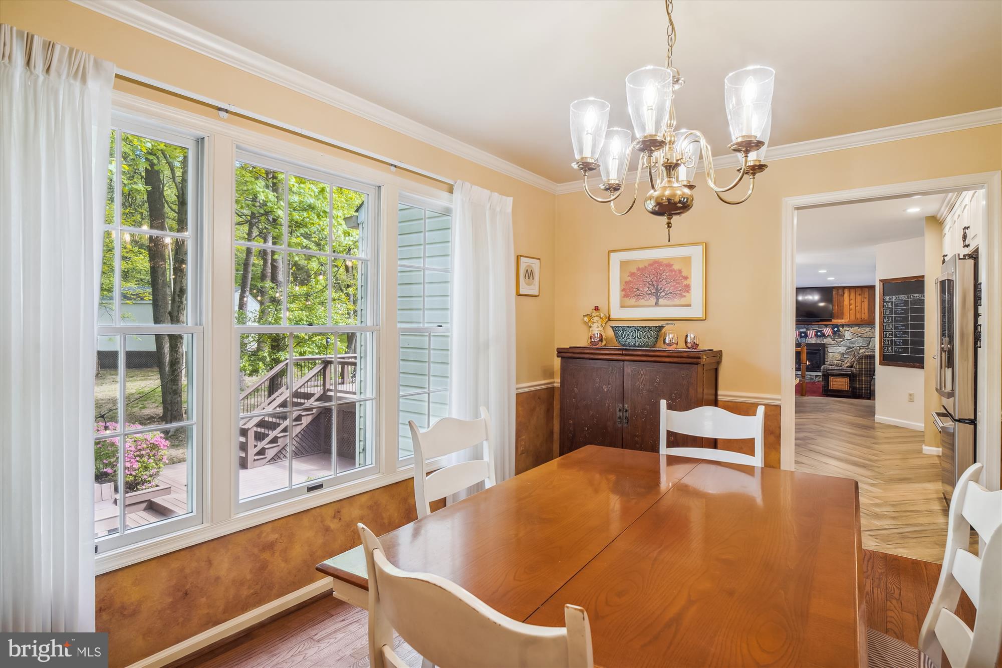 24709 Kings Valley Road Damascus, MD 20872 - Photo 18 of 110 Dining Room with hardwoods, crown & chair molding