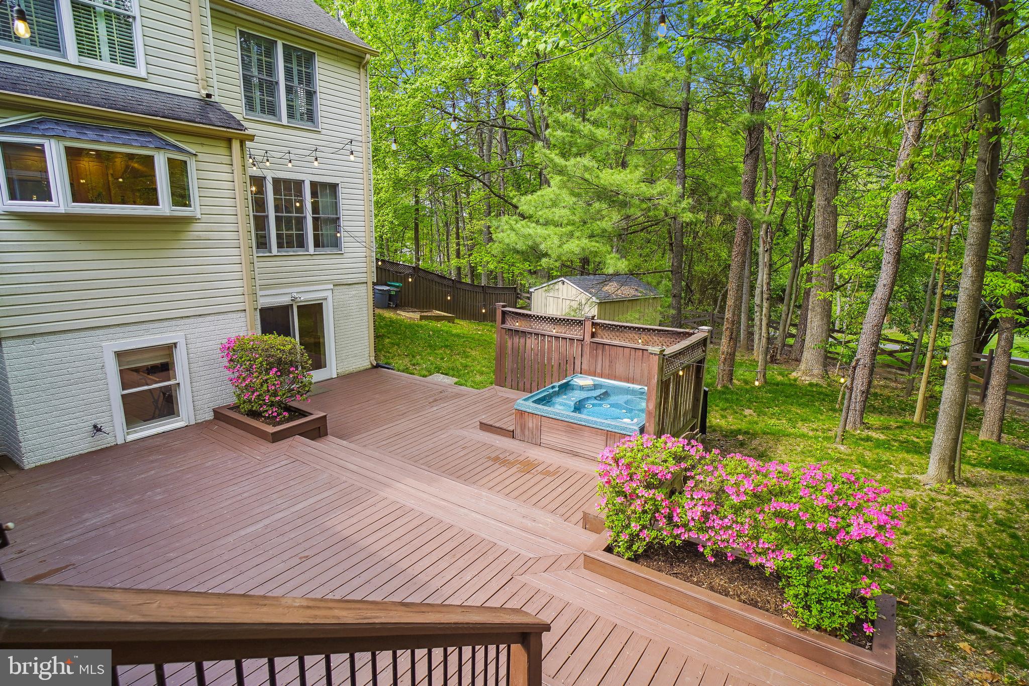 24709 Kings Valley Road Damascus, MD 20872 - Photo 85 of 110 View from Upper Level Deck to Lower Level Deck