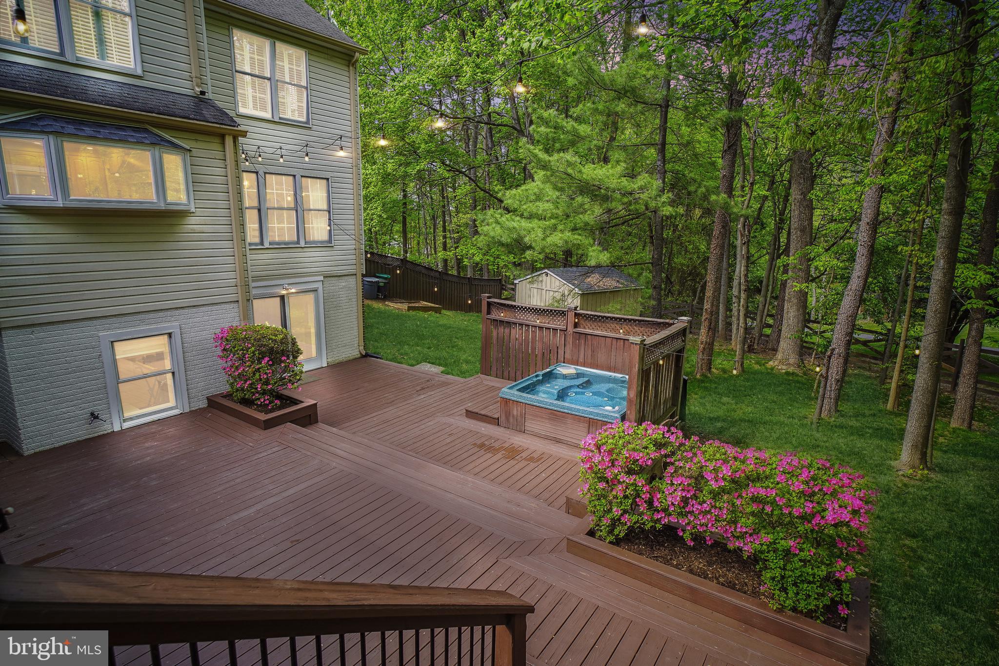 24709 Kings Valley Road Damascus, MD 20872 - Photo 86 of 110 View from Upper Level Deck to Lower Level Deck