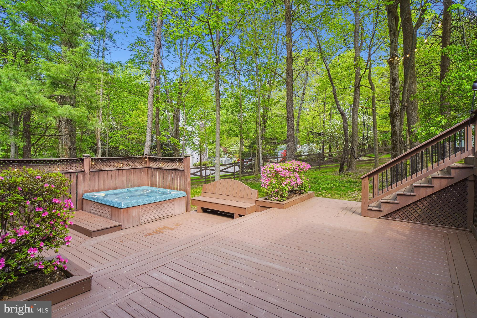 24709 Kings Valley Road Damascus, MD 20872 - Photo 87 of 110 Lower Level Deck and Hot Tub