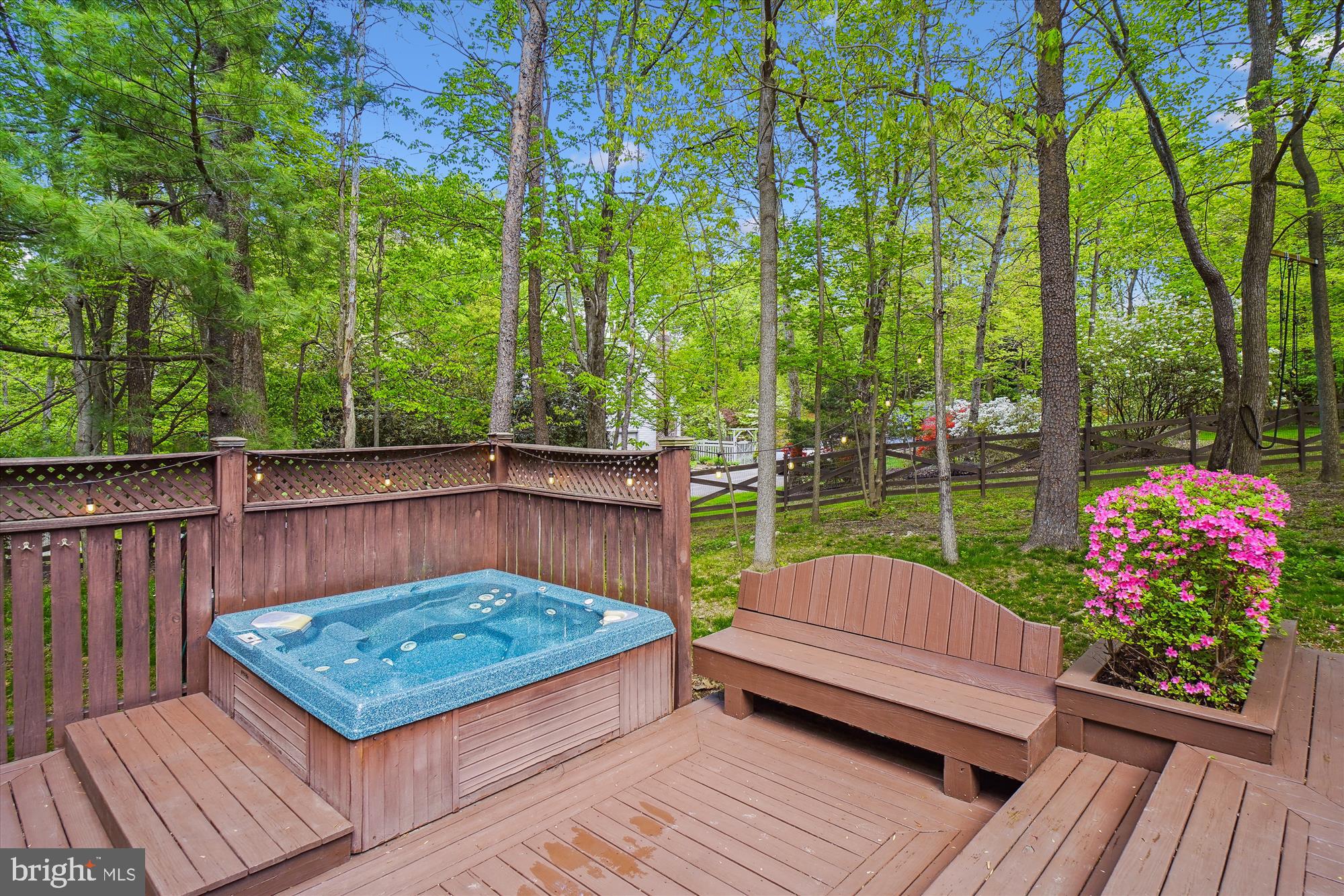24709 Kings Valley Road Damascus, MD 20872 - Photo 88 of 110 Lower Level Deck and Hot Tub