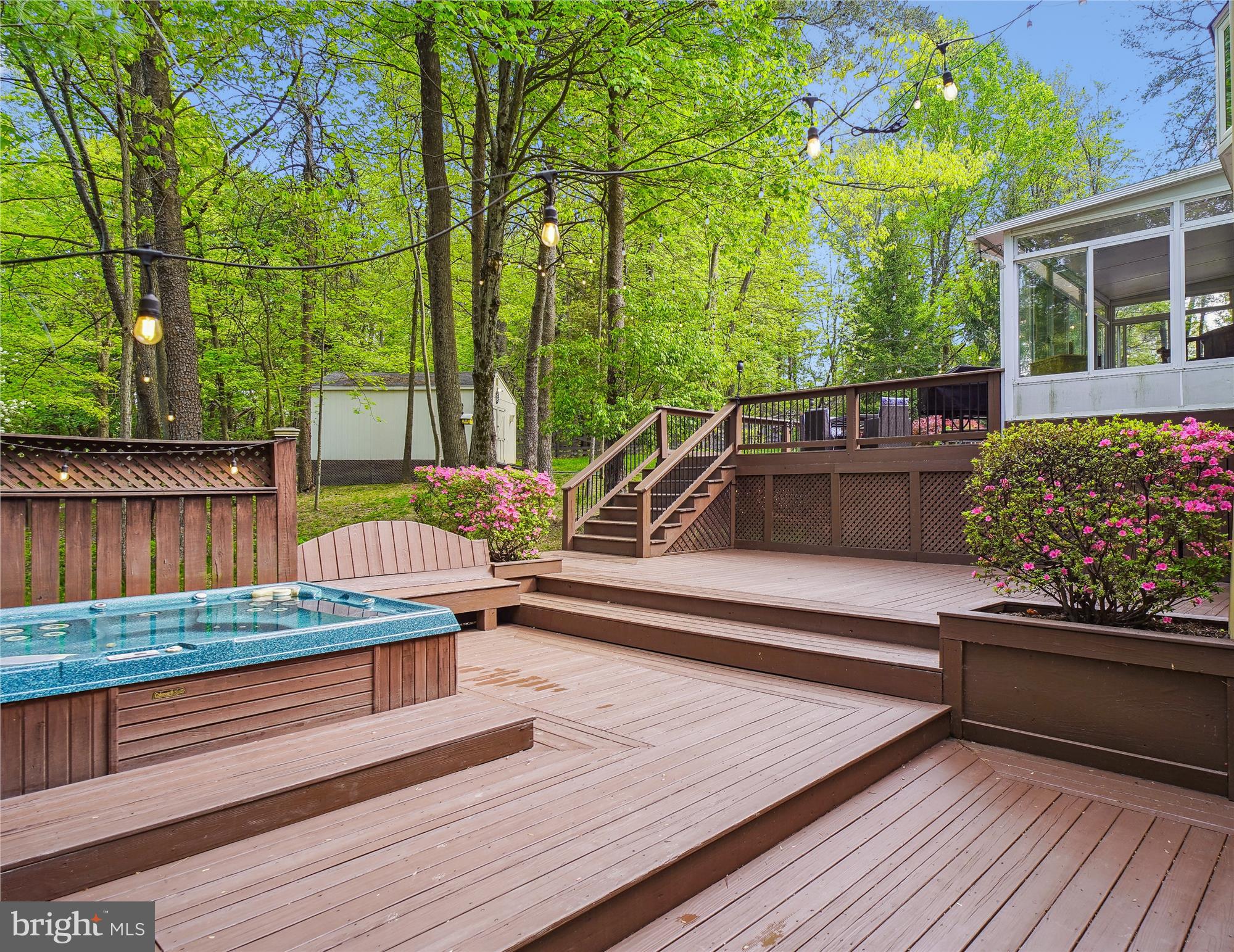 24709 Kings Valley Road Damascus, MD 20872 - Photo 89 of 110 DeckLower Level Deck and Hot Tub