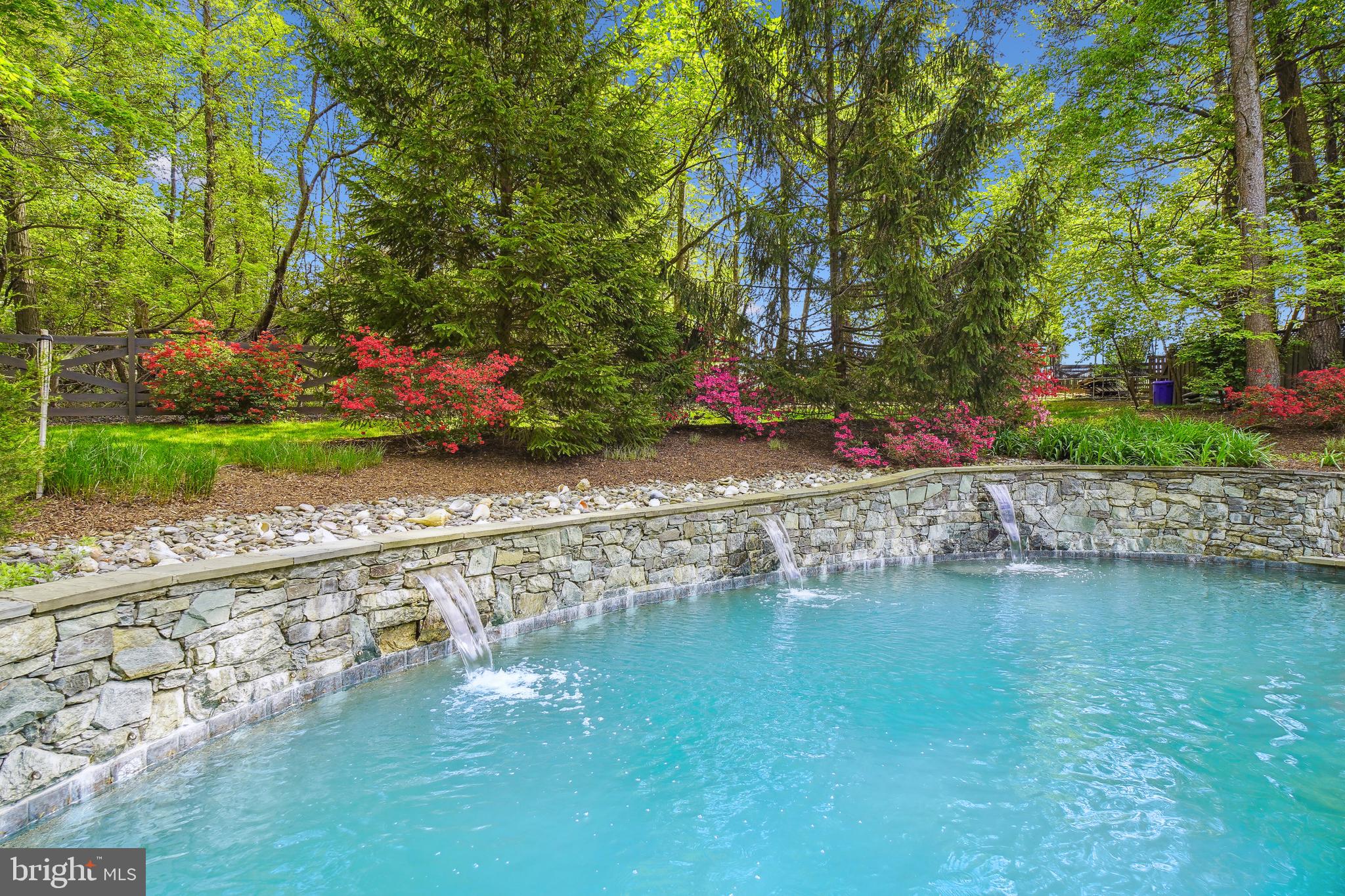 24709 Kings Valley Road Damascus, MD 20872 - Photo 95 of 110 In-ground Heated Salt Water Pool w/ 3 Water Falls