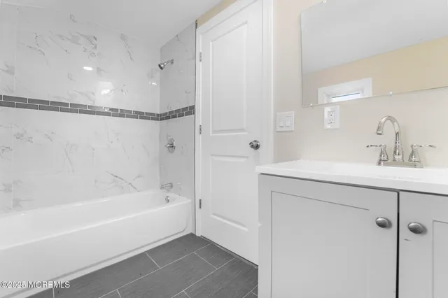 an aerial view of a pool