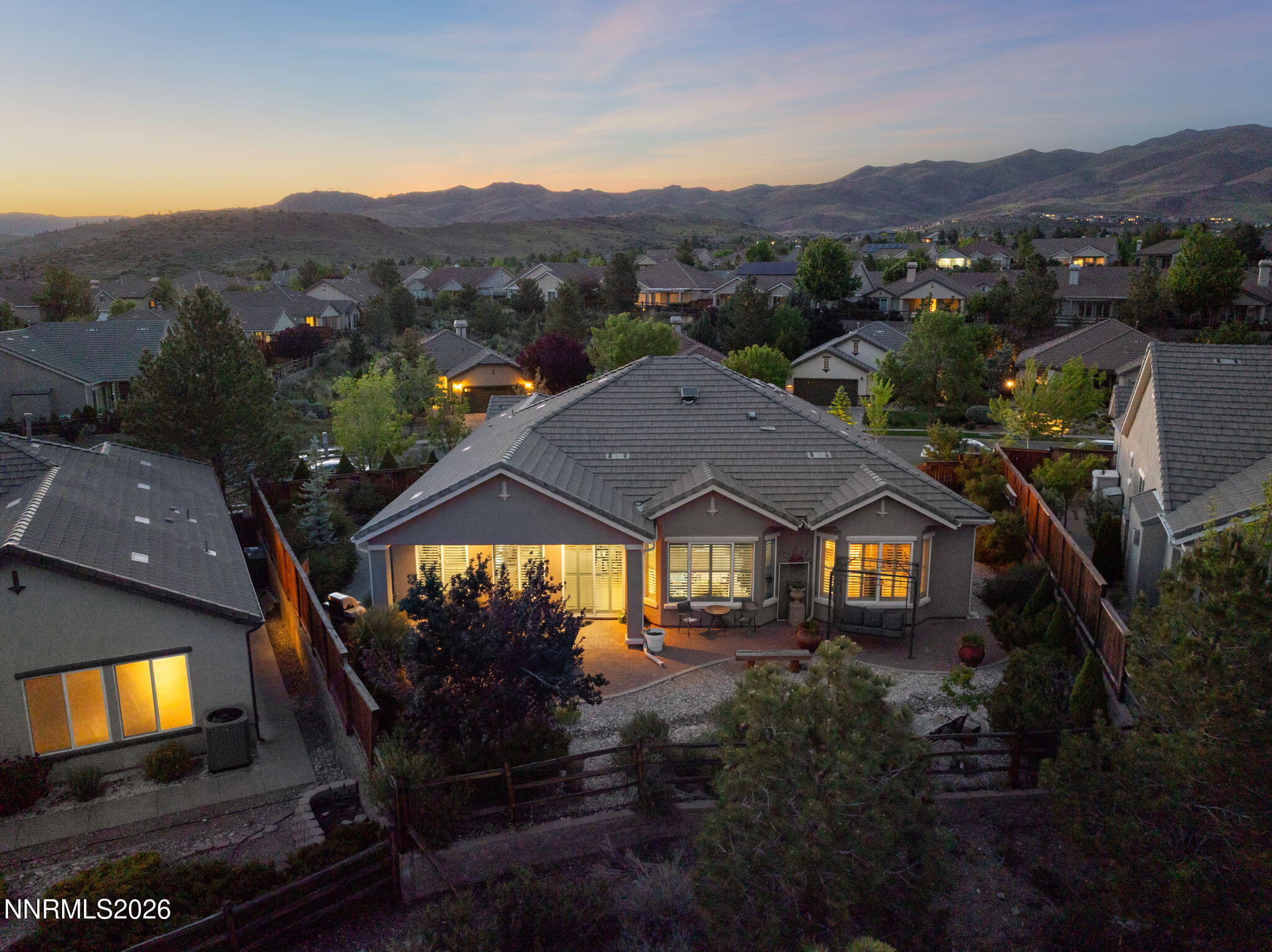 9160 Quilberry Way Reno, NV 89523 - Photo 14 of 53 an aerial view of a house with mountain view