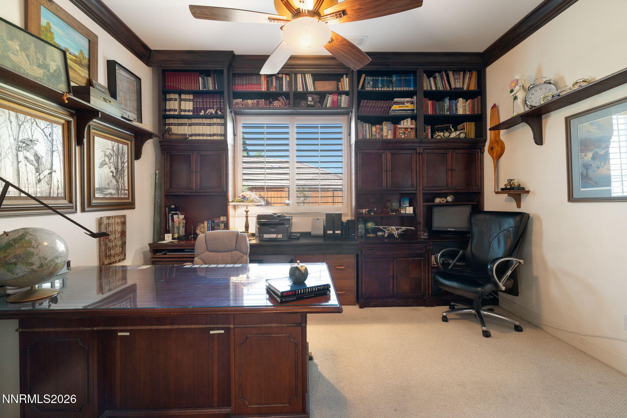 9160 Quilberry Way Reno, NV 89523 - Photo 34 of 53 a view of a workspace with furniture and a window