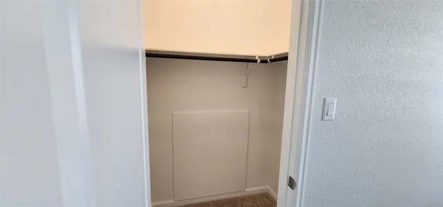 a close view of closet