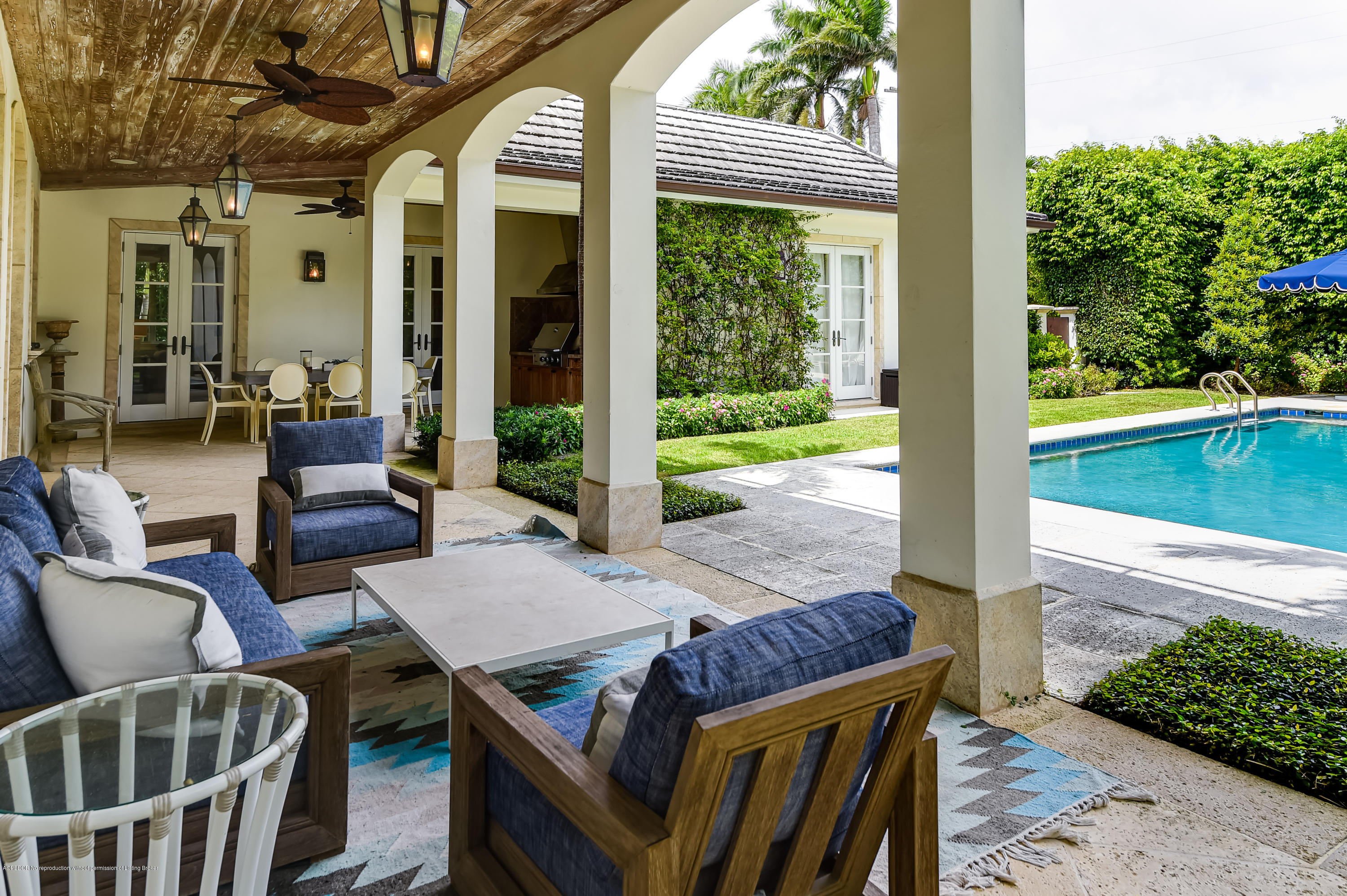341 Garden Road Palm Beach, FL 33480 - Photo 23 of 35 Covered Loggia