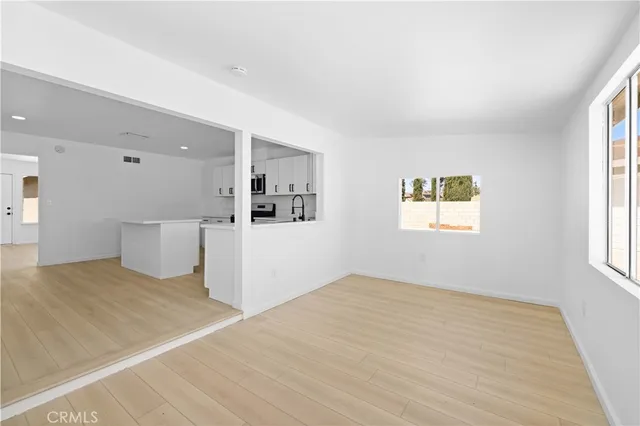 a view of an empty room