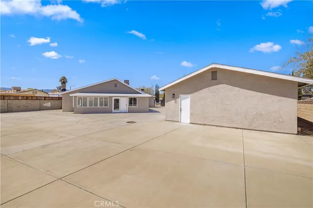 an aerial view of a house with a window