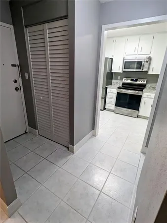 a view of room with window and outdoor space