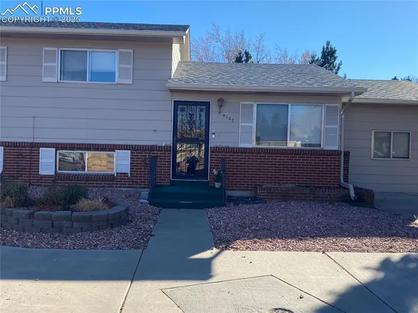 a front view of a house