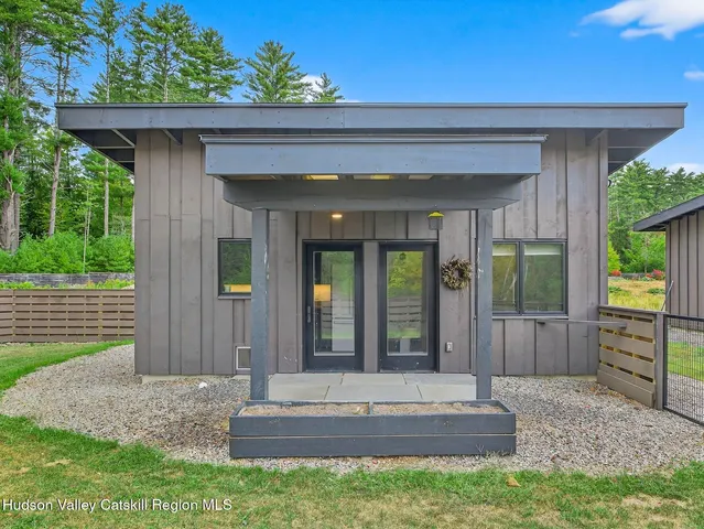 a view of a entryway door front of house